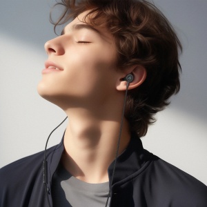 Casti cu Fir In Ear USB-C Acefast L2 Microfon si Telecomanda 1.2m (Negru)