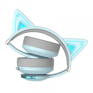 Casti Wireless Gaming Over Ear Edifier HECATE G5BT Noise Cancelling ENC (albastru cer)