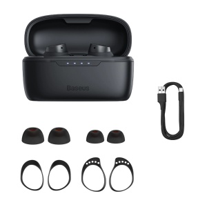 Casti Wireless Bluetooth 5.3 In Ear Baseus Bowie MA10 TWS ANC IPX6 (Negru)
