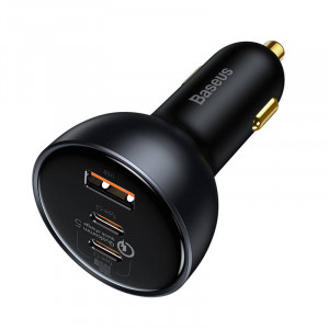 Incarcator auto Baseus Qualcomm, USB, 2x USB-C, 160W (gri) TZCCZM-0G - Img 6