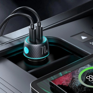 Incarcator Auto Rapid Joyroom CCN02, 2x USB-C PD 70W
