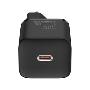 Incarcator Telefon Rapid Baseus Super Si 1C 25W Cu Cablu USB-C la USB-C 1m (negru) TZCCSUP-L01