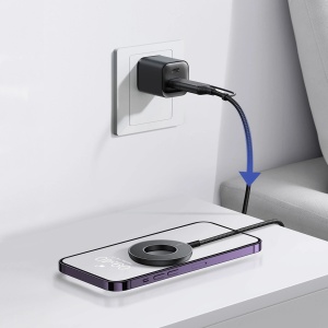 Incarcator Wireless Magnetic Joyroom 15W MagSafe Negru (JR-WQM03)