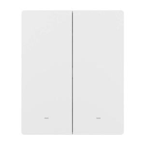 Intrerupator Smart de Perete Wi-Fi Matter 2 Canale Pentru Rama Sonoff M5-2C-80W (Alb)