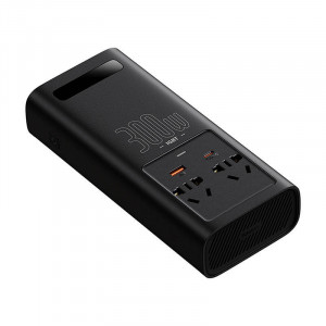 Invertor Electric Auto de Putere Multifunctional BASEUS IGBT 2 X AC, USB-C, USB-A, 300W