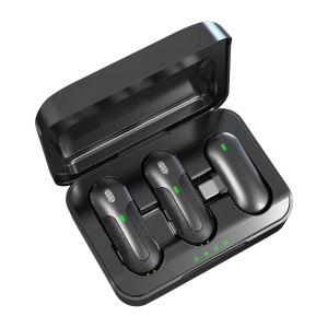 Microfon Wireless Smartphone 2in1 Devia Kintone USB-C (Negru)