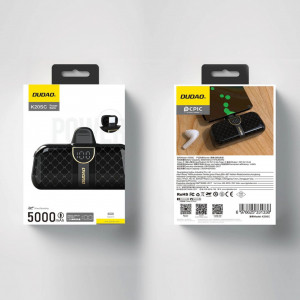 Mini Powerbank Dudao K20SC In Forma De Geanta USB-C 5000mAh - negru