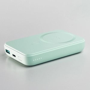 Mini Baterie Externa PowerBank Wireless 20W 10000mAh Joyroom JR-W020 (verde deschis)