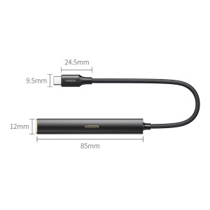 Placa de sunet adaptor audio amplificator DAC, USB-C la mufa 3.5 mm UGREEN