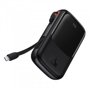 Powerbank Baseus Qpow PRO cu cablu, 10000 mAh, 22.5 W (negru) PPQD060101 - Img 3