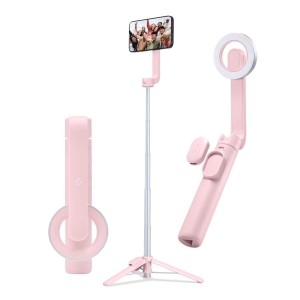 SelfieStick Trepied Telescopic Magnetic + Telecomanda Bluetooth Spigen S570W