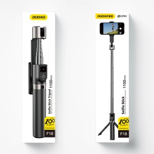 Selfie Stick Trepied Telescopic + Telecomanda Bluetooth Dudao F18