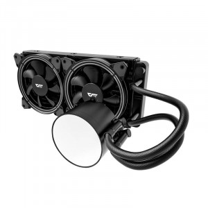 Set ventilatoare PC racire cu apa AiO Darkflash TR240 RGB 2x 120x120 (negru) - Img 6