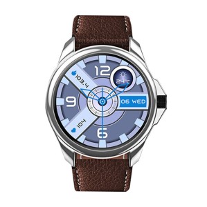 Smartwatch Bluetooth Blitzwolf BW-AT3 1.35 Inch IP67 250mAh GPS, Functie Raspuns Apel (piele maro) 