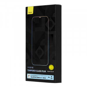 Sticla securizata anti-lumina albastra 0.4mm pentru iPhone 14 Pro Max Baseus SGKN010302 - Img 6