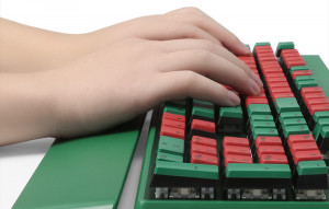 Tastatura mecanica wireless pentru gaming Delux KM17DB (verde/rosu) - Img 3