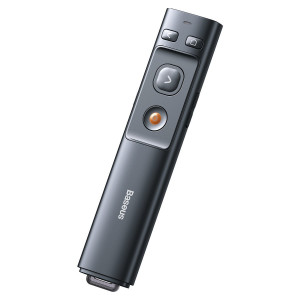 Telecomanda multifunctionala Baseus Orange Dot pentru prezentare, cu indicator laser - gri ACFYB-B0G