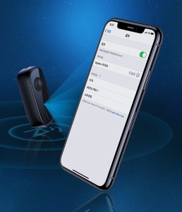 Transmitator/Receptor UGREEN CM279, AUX, Bluetooth 5.0 aptX (Negru)