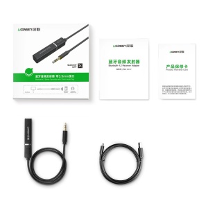 Adaptor Bluetooth 5.0 Audio Wireless Transmitator Ugreen, Mini Mufa 3.5 mm Negru (40761 CM107)