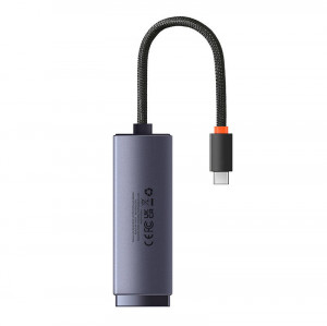 Adaptor Retea Baseus Lite Series USB-C la RJ45, 100Mbps (gri) WKQX000213