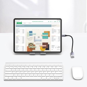 Adaptor USB-C la USB 3.0 OTG UGREEN US378, 15cm (gri) 70889