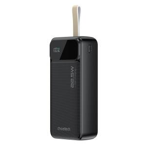 Baterie Externa Powerbank Choetech B730 30000mAh 22.5W PD, USB-C 2x USB-A (Negru)