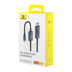 Cablu Adaptor Video USB-C - DisplayPort Baseus 8K 1.5m (negru) B0063370D111-02