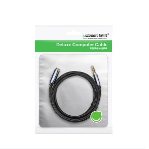 Cablu Audio Prelungitor Mufa AUX 3.5 mm UGREEN AV118, 2m (Albastru)