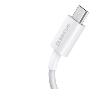 Cablu de date Baseus Superior Series USB la micro USB, 2A, 1m (alb) CAMYS-02 - Img 3