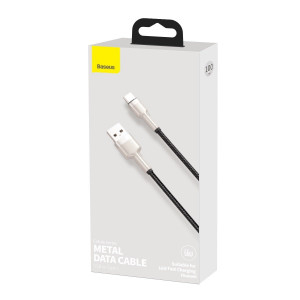 Cablu de date rapid USB la USB-C Baseus Cafule, 66W, 1m (negru) CAKF000101 - Img 8
