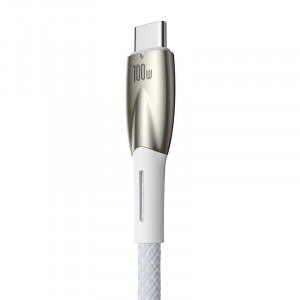 Cablu incarcare rapid USB la USB-C Baseus Glimmer Series 100W