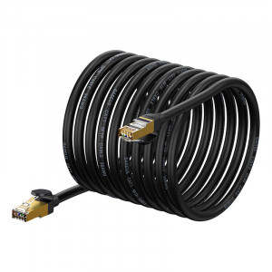 Cablu Internet Baseus Ethernet RJ45 Cat.7, 10Gbps, 20m (Negru) WKJS010901