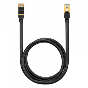 Cablu Ethernet RJ45 Baseus 10Gbps, 1.5m (negru) WKJS010201