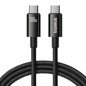 Cablu Incarcare Rapid Baseus USB Tungsten Gold USB-C la USB-C 100W 1.5m (Negru) P10319800111-00