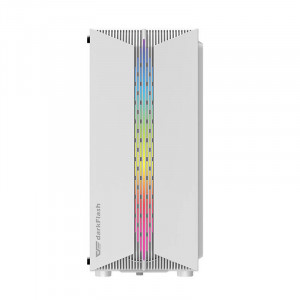 Carcasa computer Darkflash DK151 LED cu 3 ventilatoare (alb) - Img 2