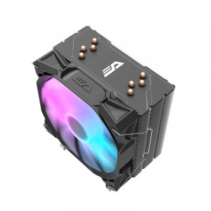 Coller CPU LED racire activa procesor Darkflash S11 (radiator + ventilator 120x130) negru - Img 4