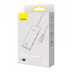 Hub 4in1 seria Baseus Lite USB la 4x USB 3.0, 25 cm (negru) WKQX030001 - Img 4