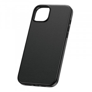 Husa pentru telefon pentru iPhone 15 Pro Max Baseus Fauxther Series (negru) P60157304113-03 - Img 2