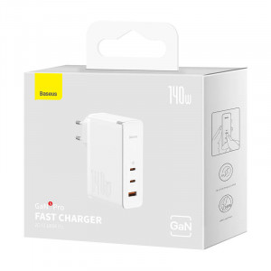 Incarcator telefon de perete Baseus GaN5 Pro 2xUSB-C + USB, 140W