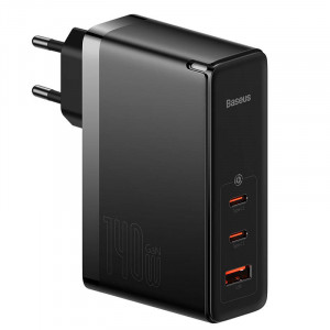 Incarcator telefon de perete Baseus GaN5 Pro 2xUSB-C + USB, 140W