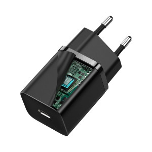 Incarcator Telefon Rapid de Retea Baseus Super Si 1C 30W (Negru) CCSUP-J01