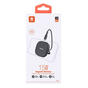 Incarcator inductiv wireless Magsafe Vipfan W01, 15W (negru) - Img 2