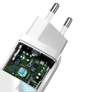 Incarcator rapid de calatorie Baseus GaN2 Lite USB+C 65W EU (alb) CCGAN2L-B02 - Img 2