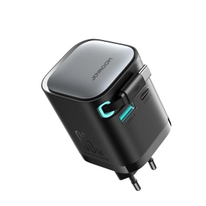 Incarcator Telefon Rapid GAN Joyroom JR-TCL02 65W USB-A USB-C, Cablu USB-C Incorporat - negru (Negru)