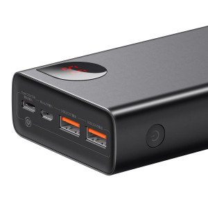 Baterie Externa Powerbank Baseus Adaman Metal 20000mAh PD QC 3.0 65W 2xUSB + USB-C + micro USB (negru) PPIMDA-D01