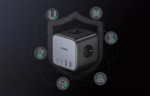 Prelungitor electric incarcator retea 2x USB-A, 2x USB-C si 3x AC UGREEN Cube CD268