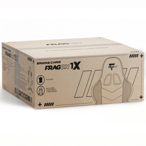 Scaun Gaming Ergonomic FragON - 1X Series, Negru/Alb 2024