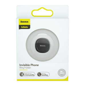 Suport inel Baseus Invisible Ring pentru smartphone-uri (gri inchis)