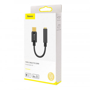 Adaptor Audio Baseus L54 USB-C + Mini Mufa 3.5 mm (negru) CATL54-01