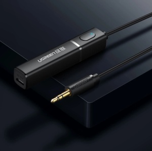 Adaptor Bluetooth 5.0 Audio Wireless Transmitator Ugreen, Mini Mufa 3.5 mm Negru (40761 CM107)